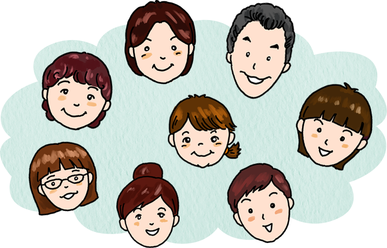 「株式会社ふくろう」には何事にも元気・笑顔・本気で取り組む社員でいっぱいです。